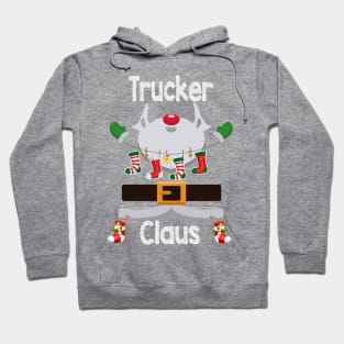 Trucker Claus Santa Christmas Costume Pajama Hoodie